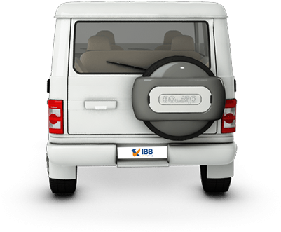 White Bolero Rear View PNG