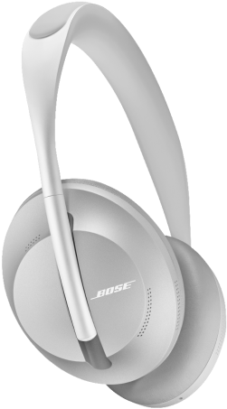White Bose Over Ear Headphones PNG