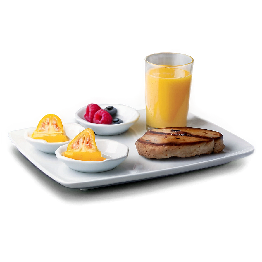 White Breakfast Plate Png 06212024 PNG