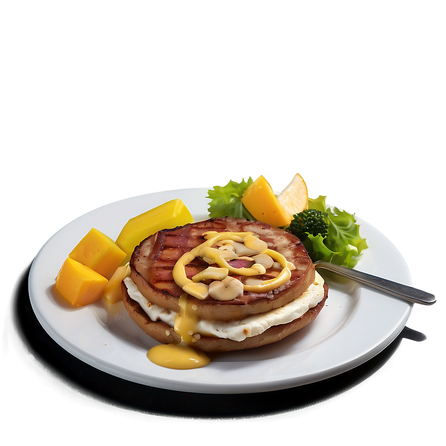 White Breakfast Plate Png Oko1 PNG