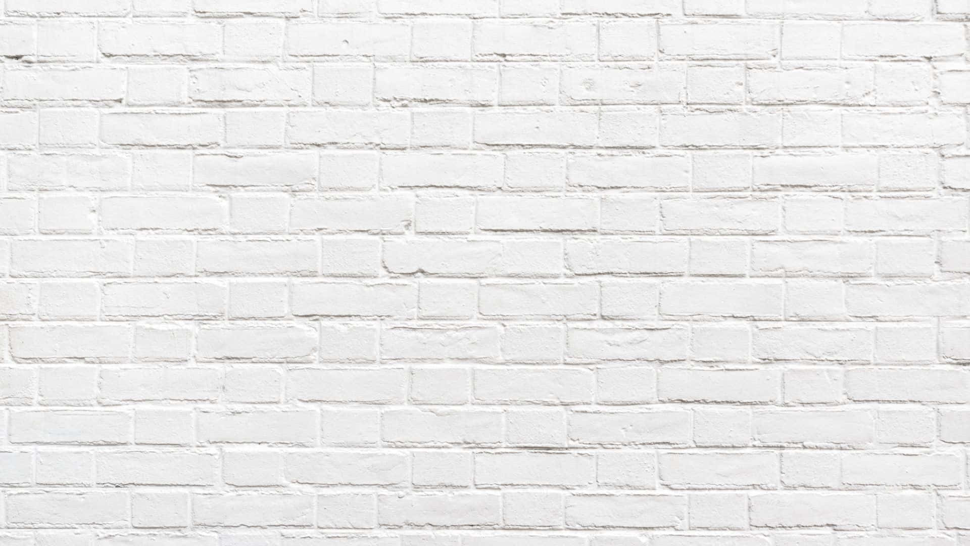 Sfondocon Texture Di Muro Bianco A Mattoncini