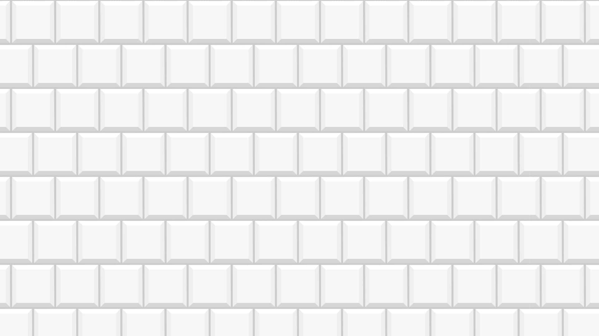 White Tile Wall Background Vector