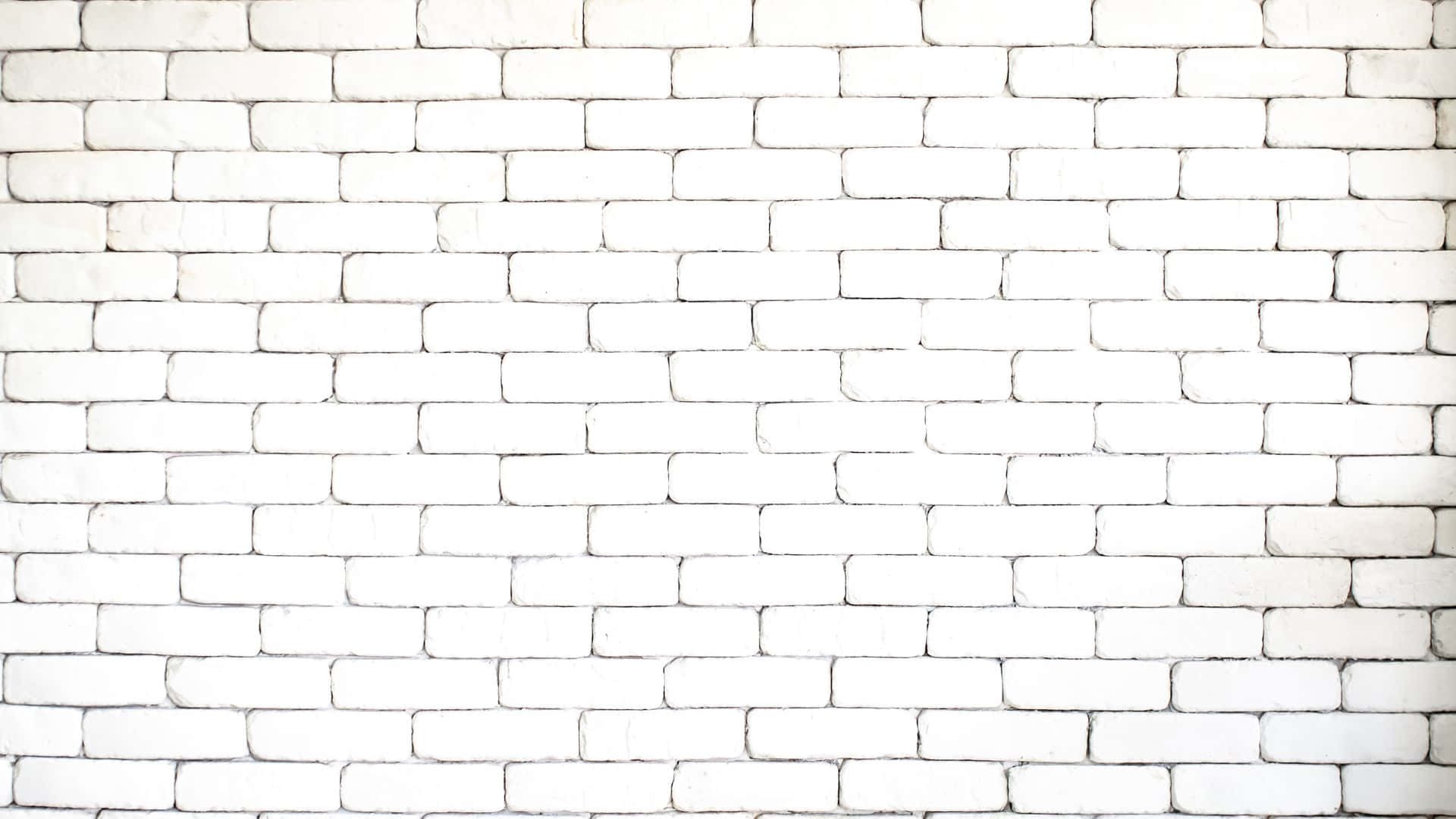 Crisp White Brick Wall