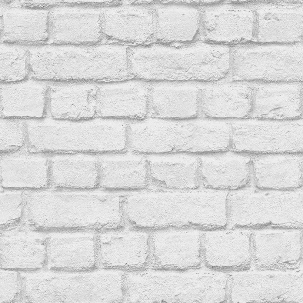 White Brick English Bond Wall Wallpaper
