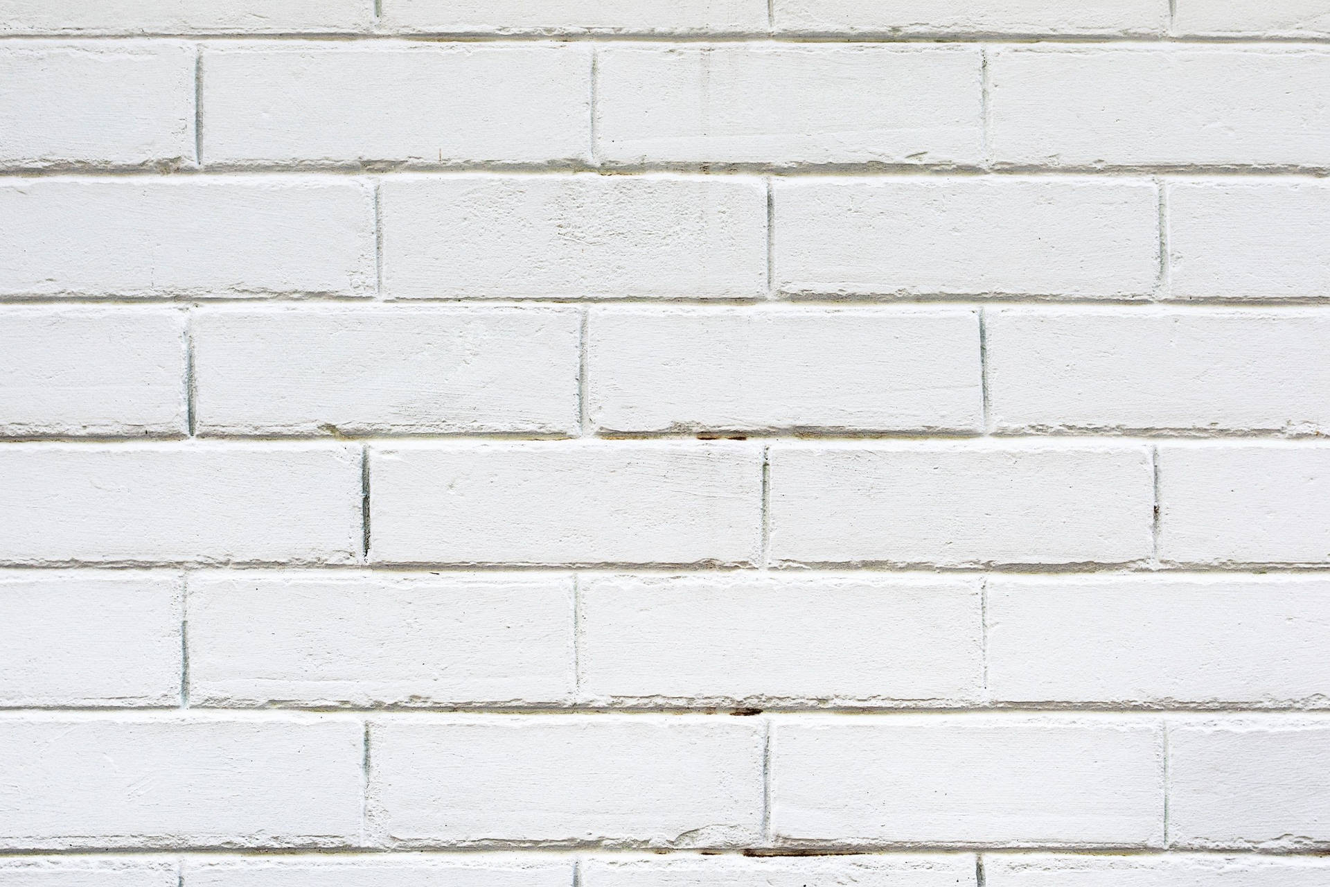 Magnificent White Brick Running Bond Feature Wall Wallpaper