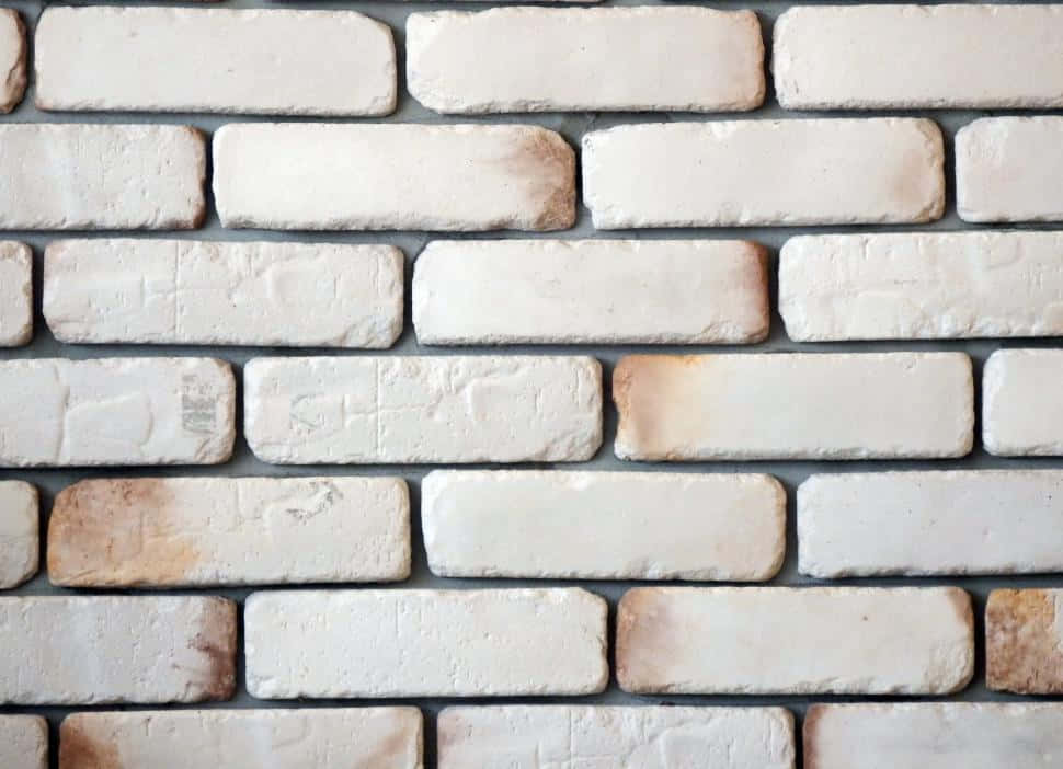 White Brick Wall Textured Background