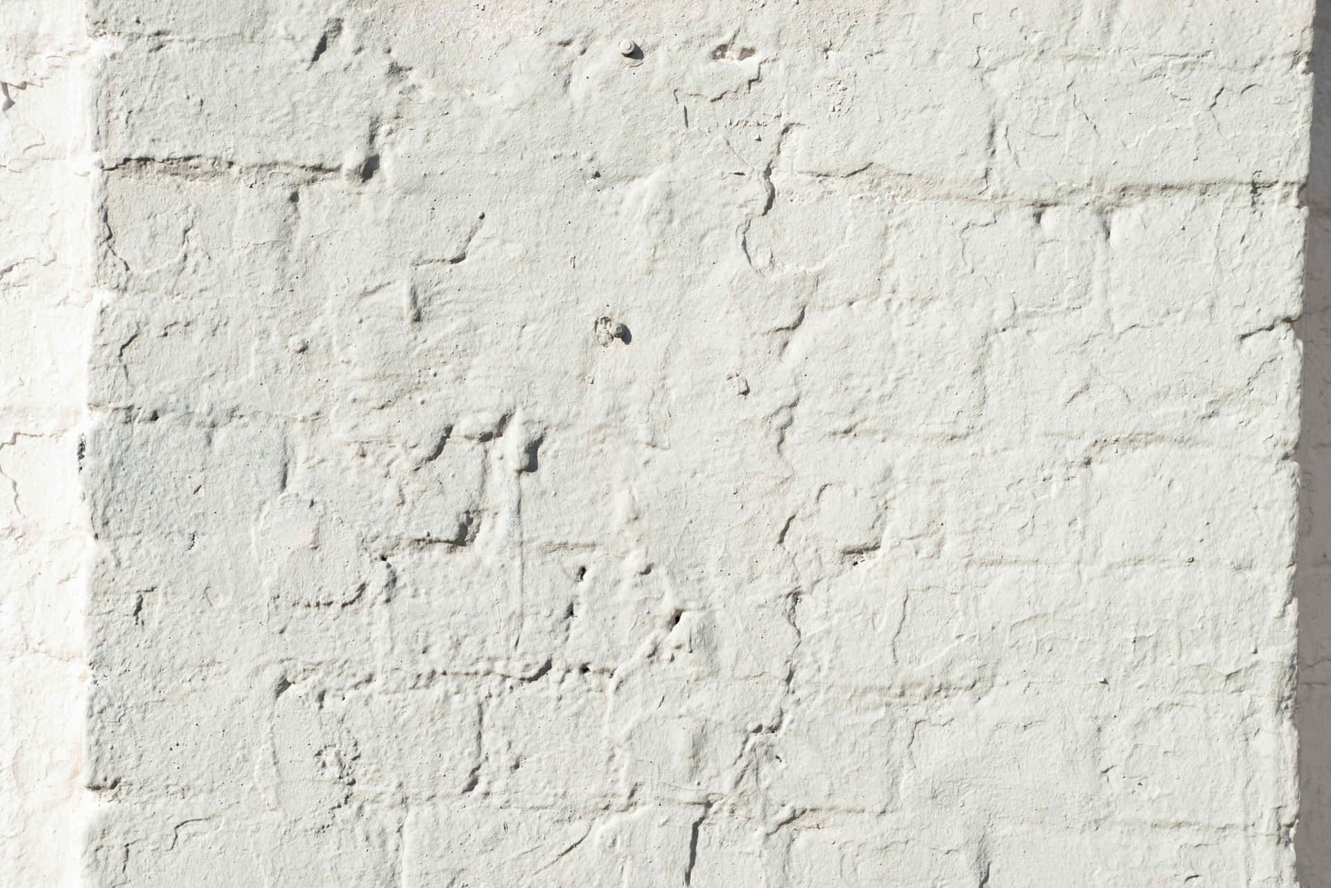 Fresh, White Brick Wall