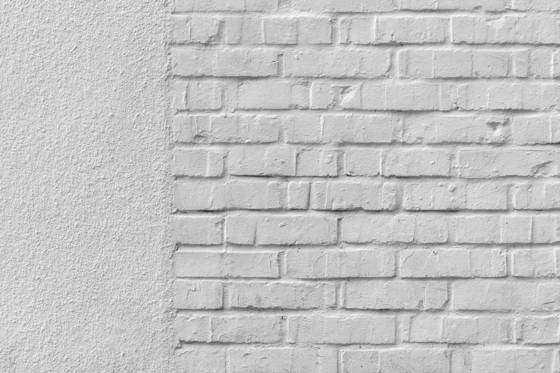 A White Brick Wall Textured Background
