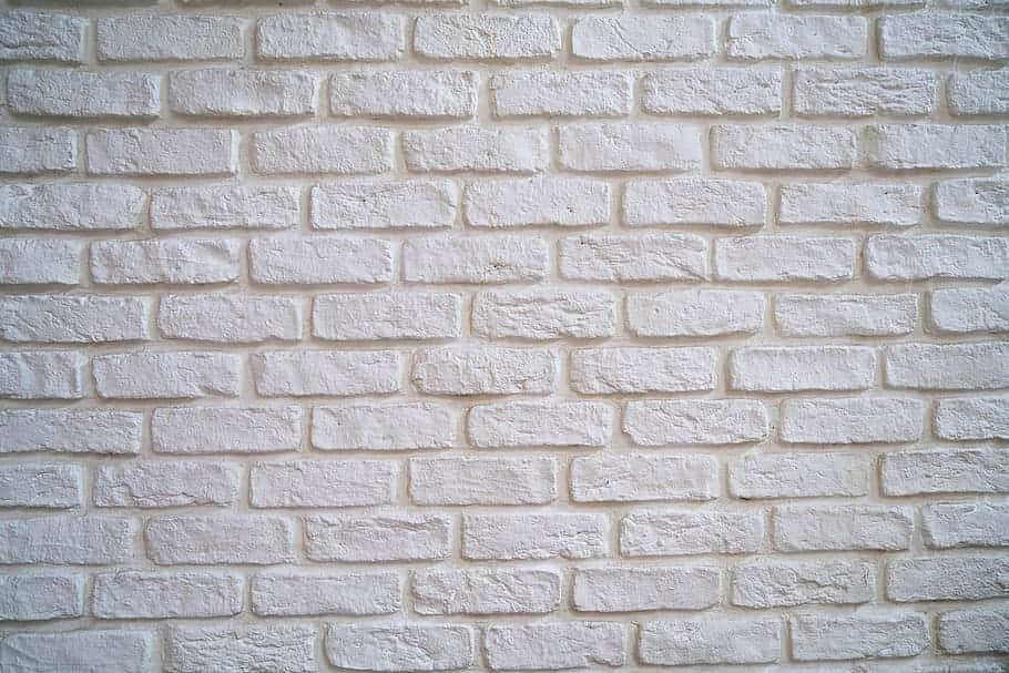 White Brick Wall With White Paint