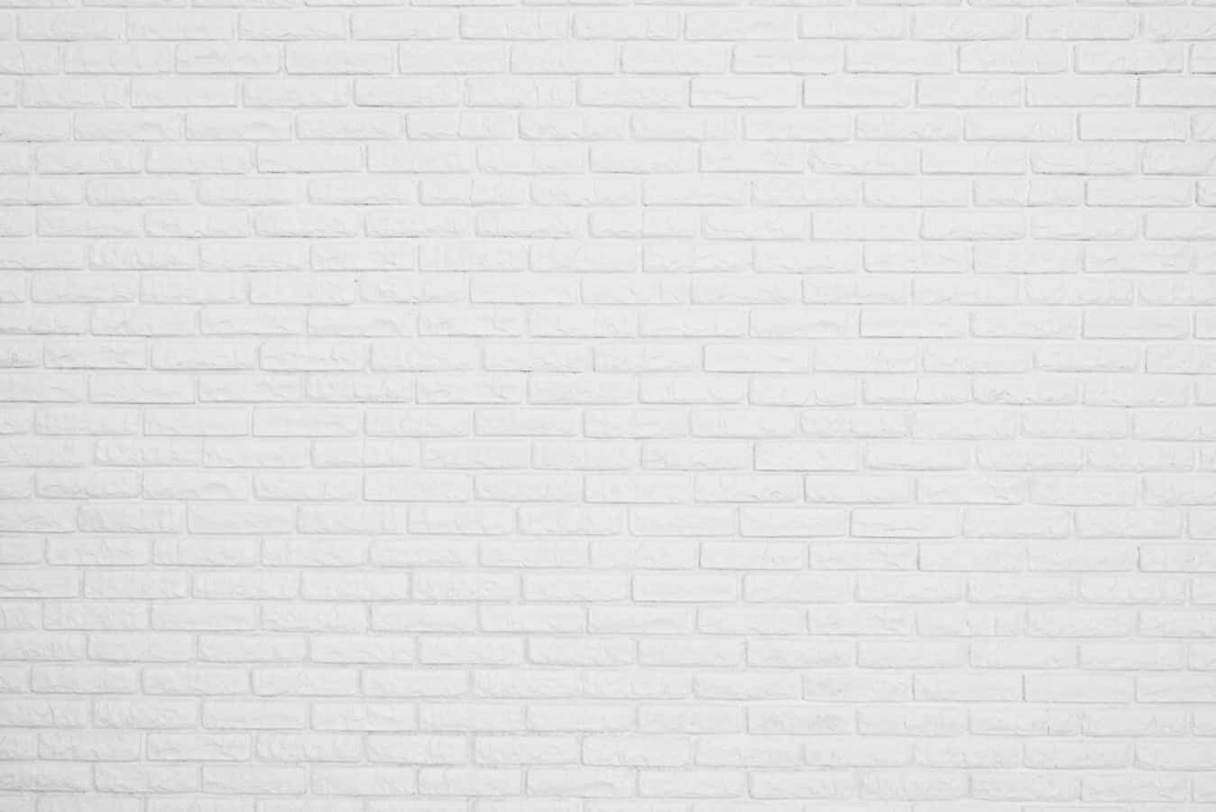 White brick wall with a textured, industrial feel
