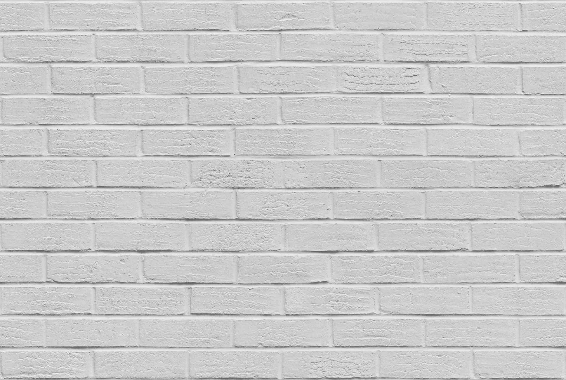 Old world charm encases this stark white brick wall
