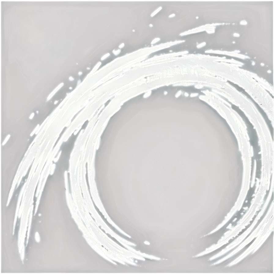 White Brush Stroke Circle Png Ysg76 PNG
