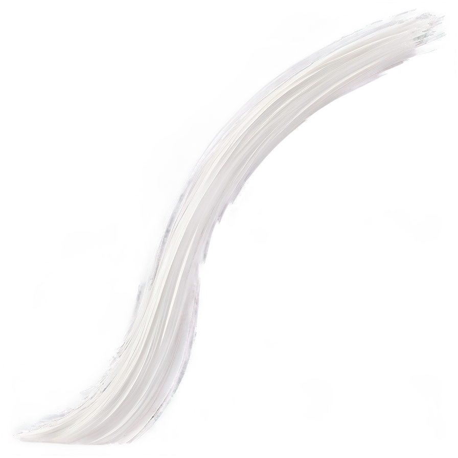 White Brush Stroke Curve Png 06262024 PNG