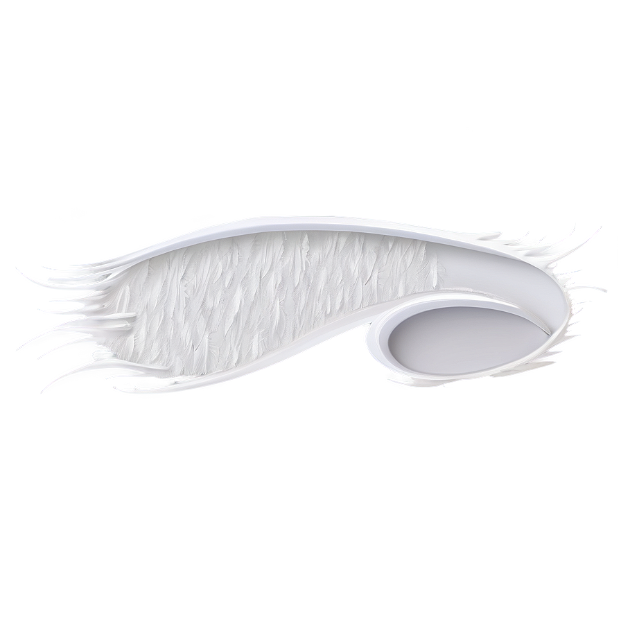 White Brush Stroke Design Png 06262024 PNG