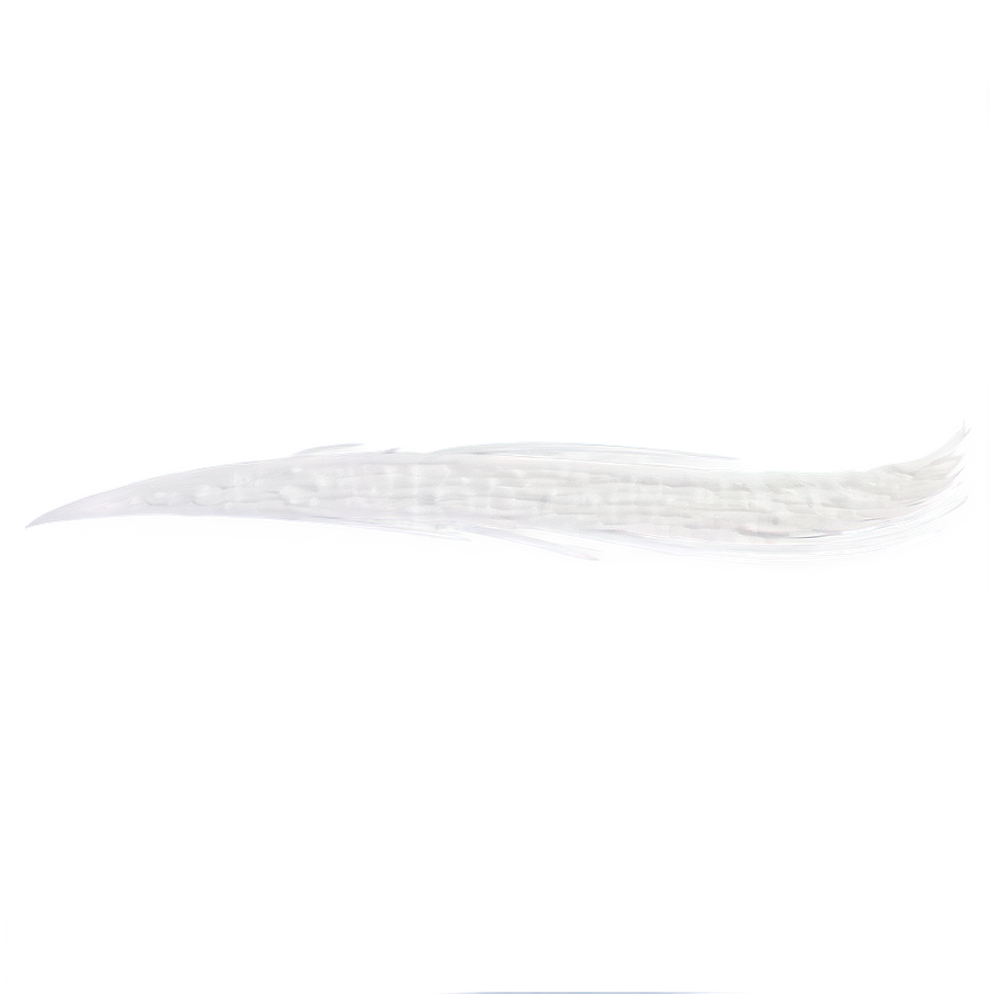 White Brush Stroke Shape Png Fnj PNG