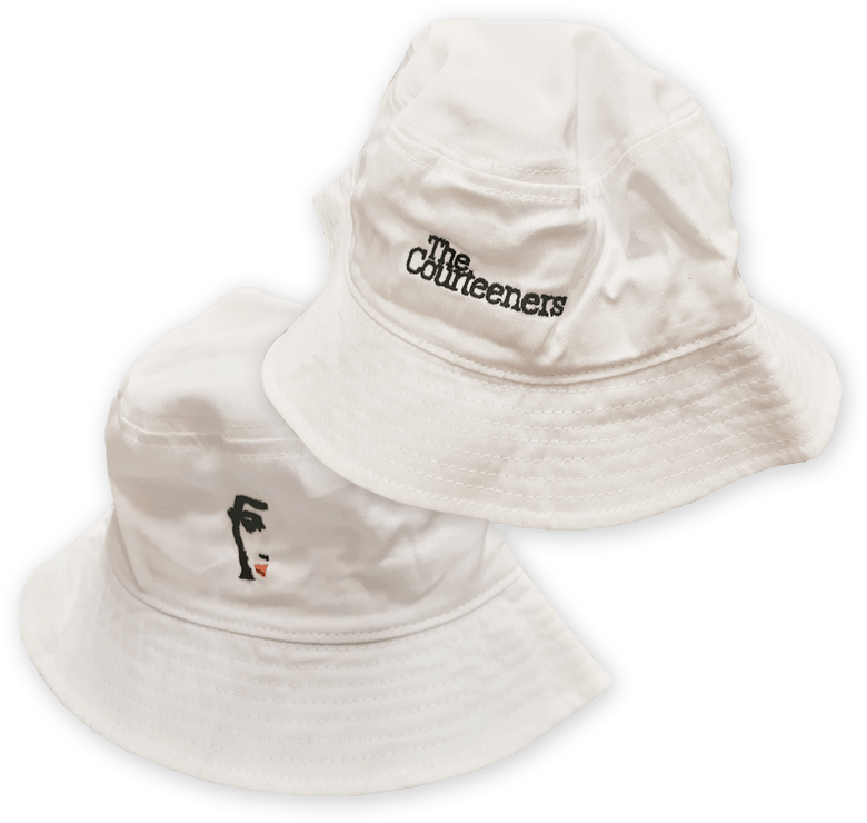 White Bucket Hatswith Logo PNG