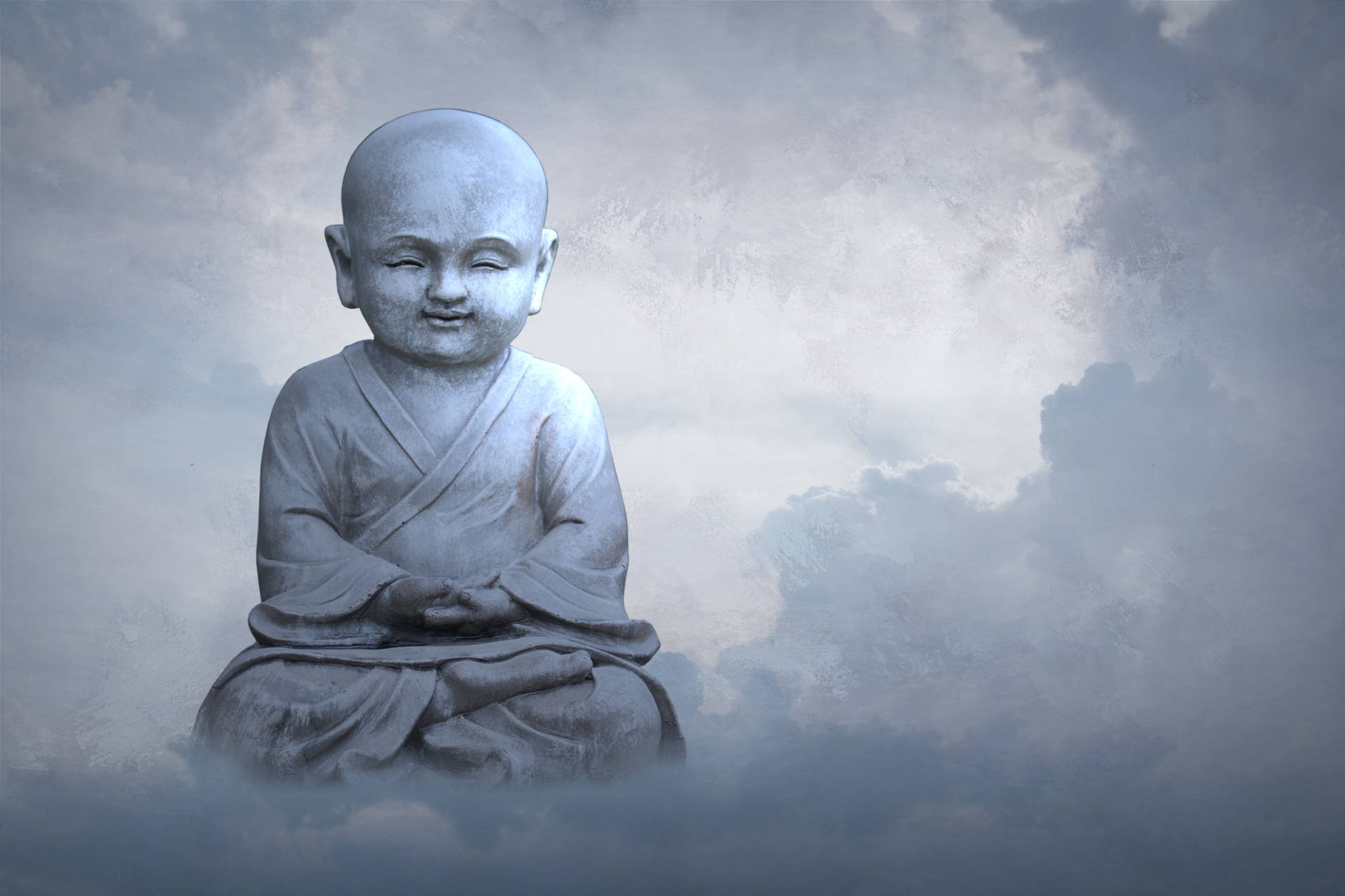 “Buddha in the Clouds” Wallpaper
