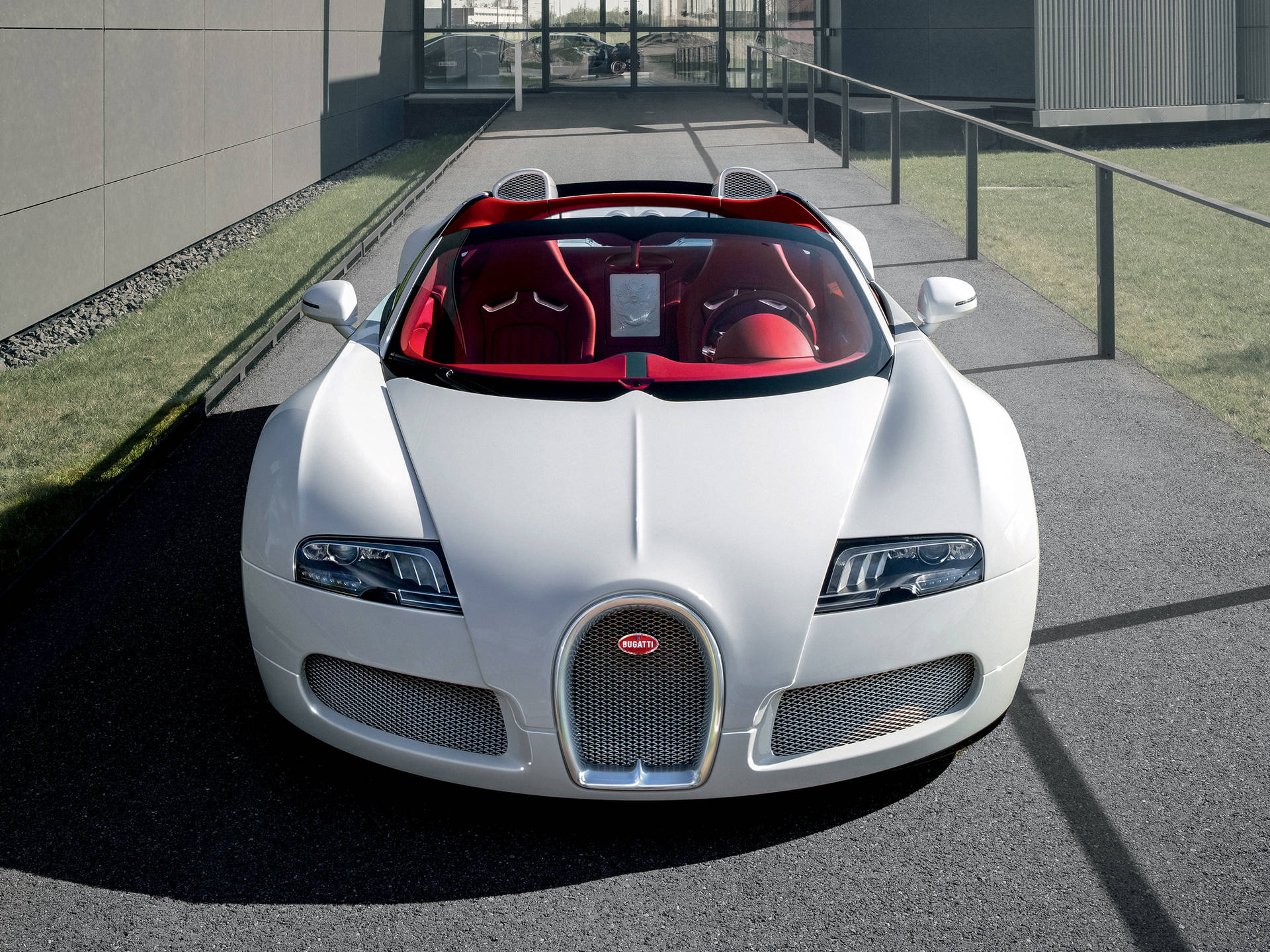 Iphone Anteriore Bugatti Veyron Bianco Sfondo