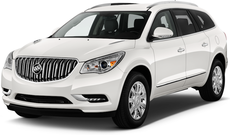 White Buick S U V Profile View PNG