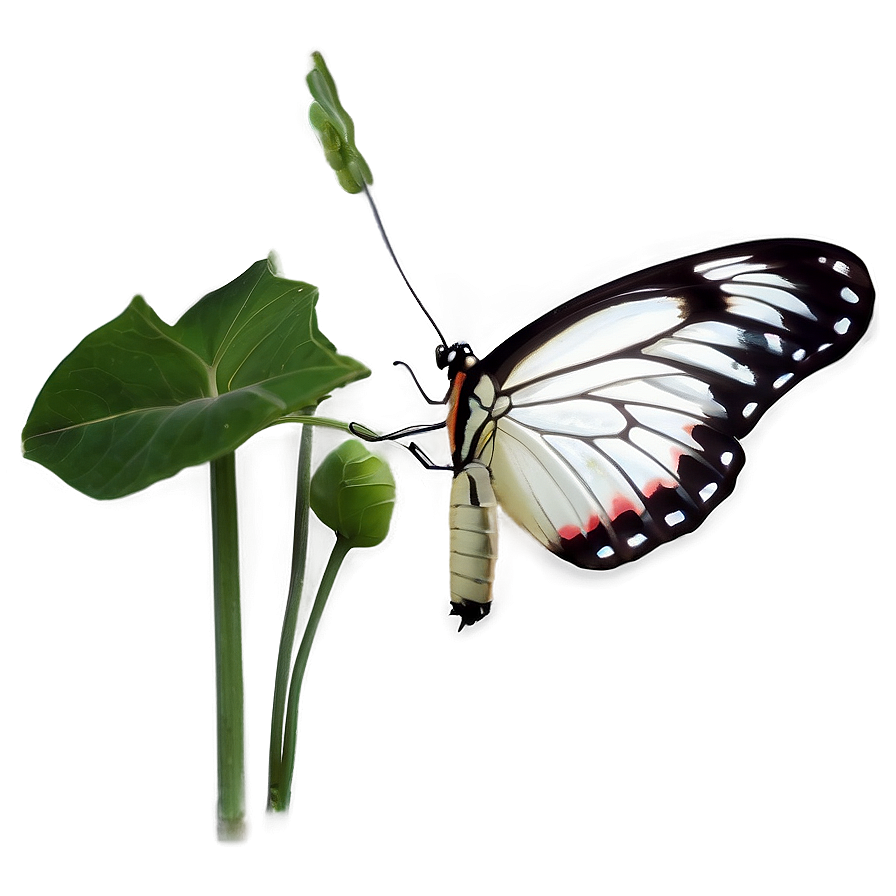 White Butterfly B PNG