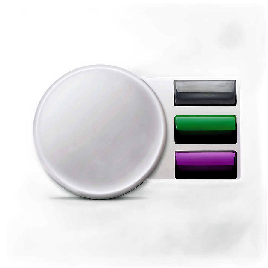 White Button For Ui Design Png Osl36 PNG