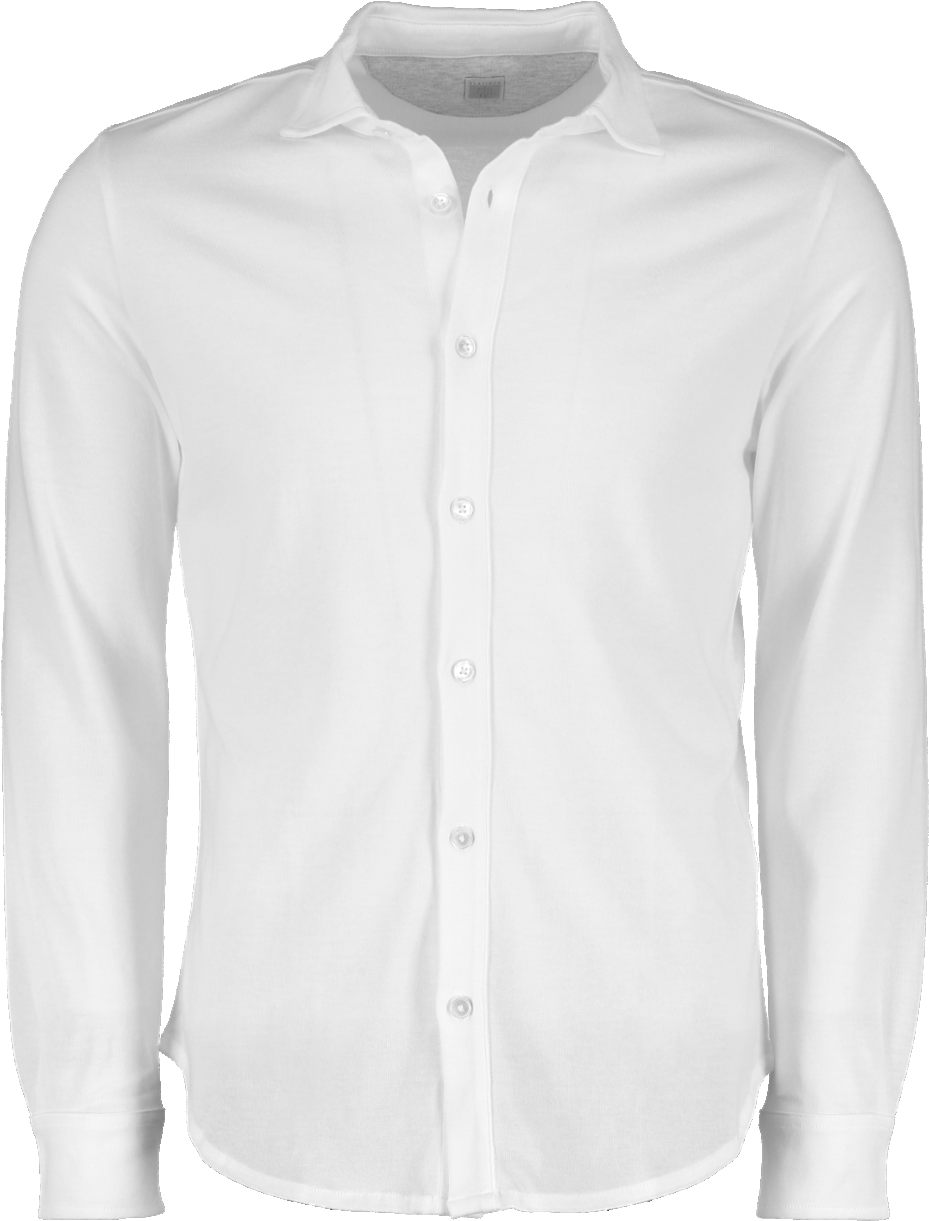White Button Up Dress Shirt PNG