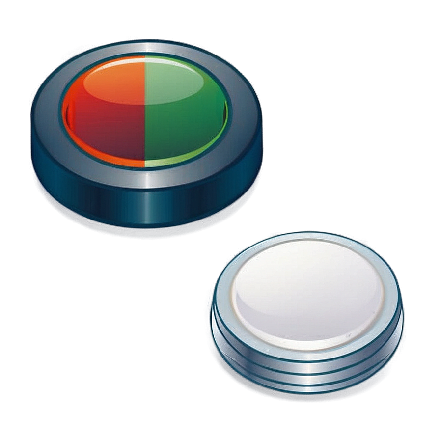 White Button Vector Png Sut PNG