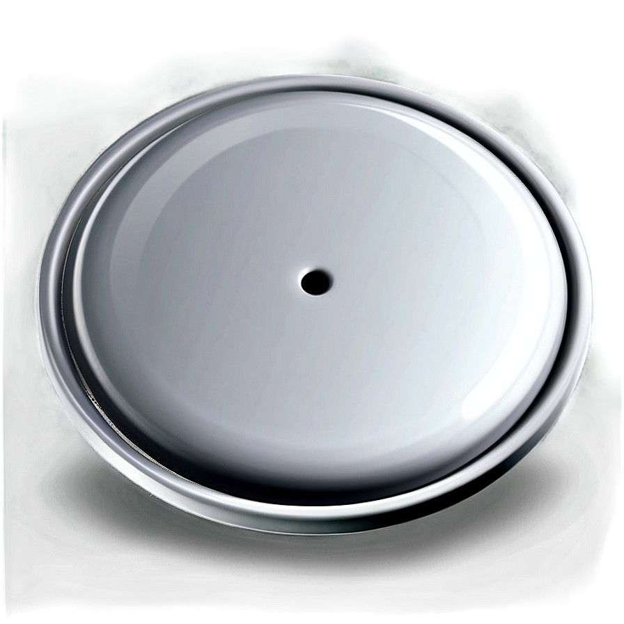 White Button With Gloss Effect Png 06272024 PNG