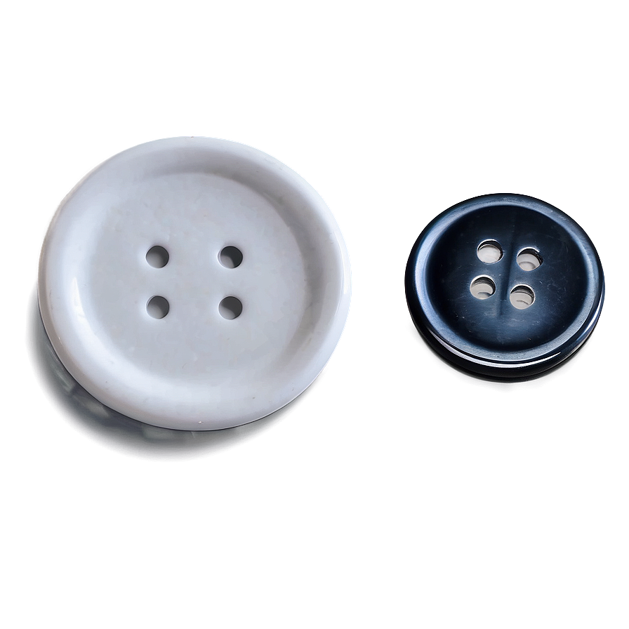 White Button With Shadow Png 06272024 PNG