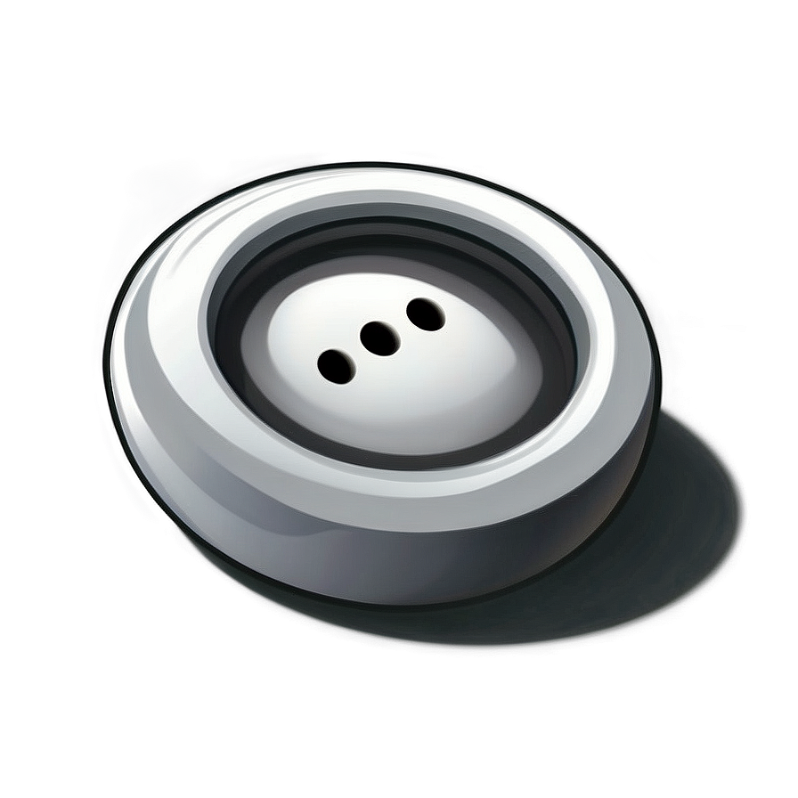 White Button With Shadow Png Mjn75 PNG