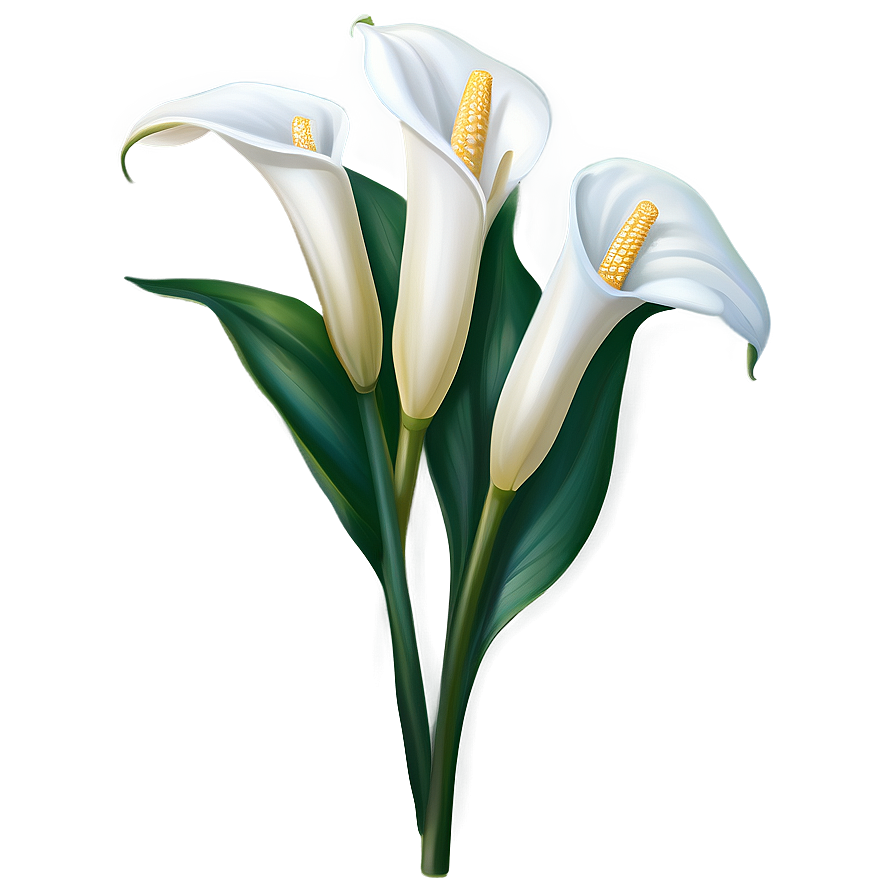 Download White Calla Lily Flower Png Nim | Wallpapers.com