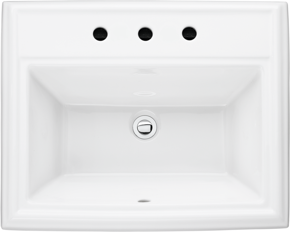 White Ceramic Bathroom Sink PNG