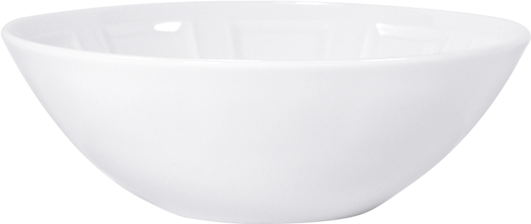 White Ceramic Bowl Isolated PNG