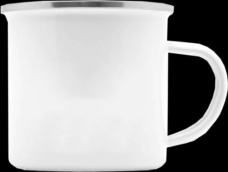 White Ceramic Coffee Mug Isolated PNG