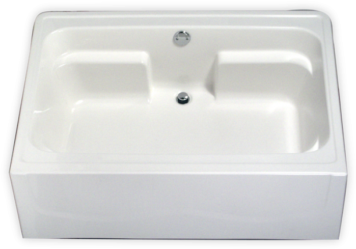 White Ceramic Laundry Sink PNG