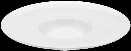 White Ceramic Plate Top View PNG