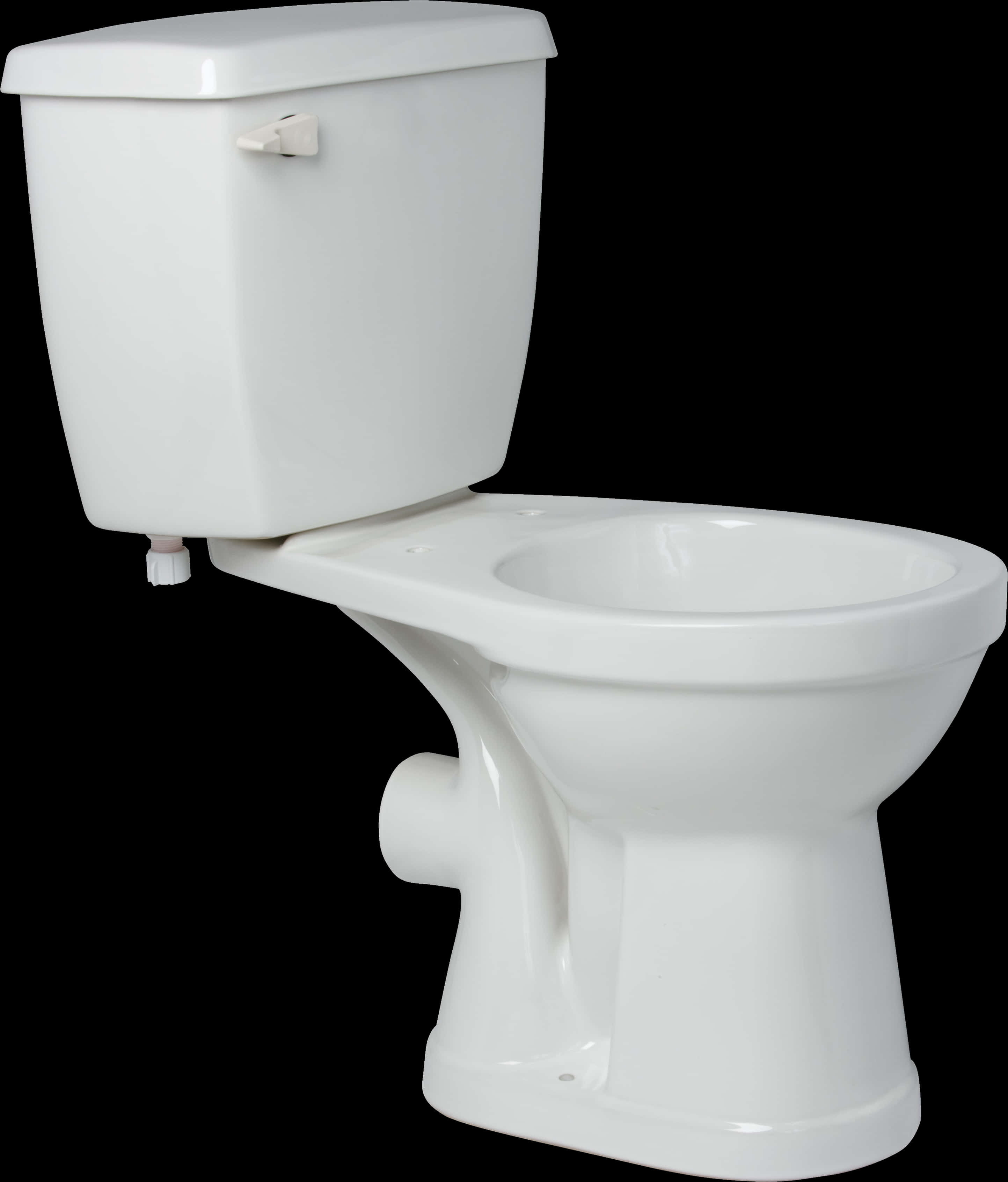 White Ceramic Toilet Isolated Background PNG