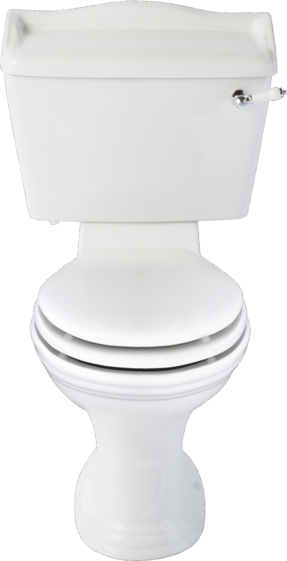 White Ceramic Toilet Isolated PNG