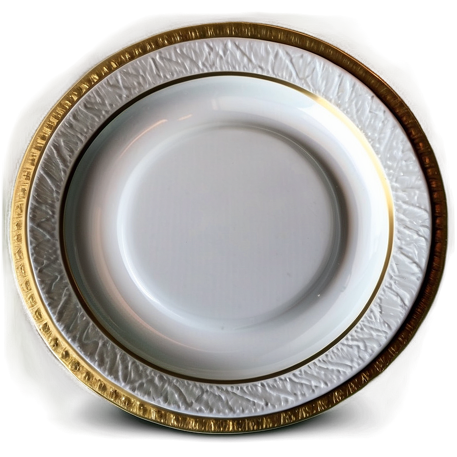 White Charger Plate Png Ftj61 PNG