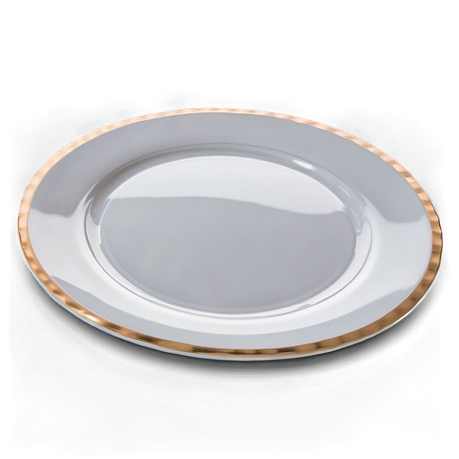 White Charger Plate Png Ing PNG