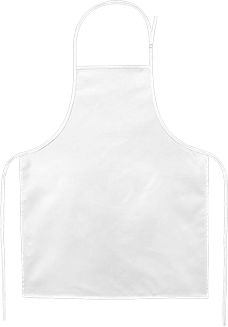 White Chef Apron Blank PNG