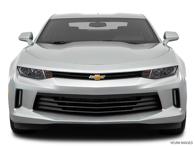 White Chevrolet Camaro Front View PNG