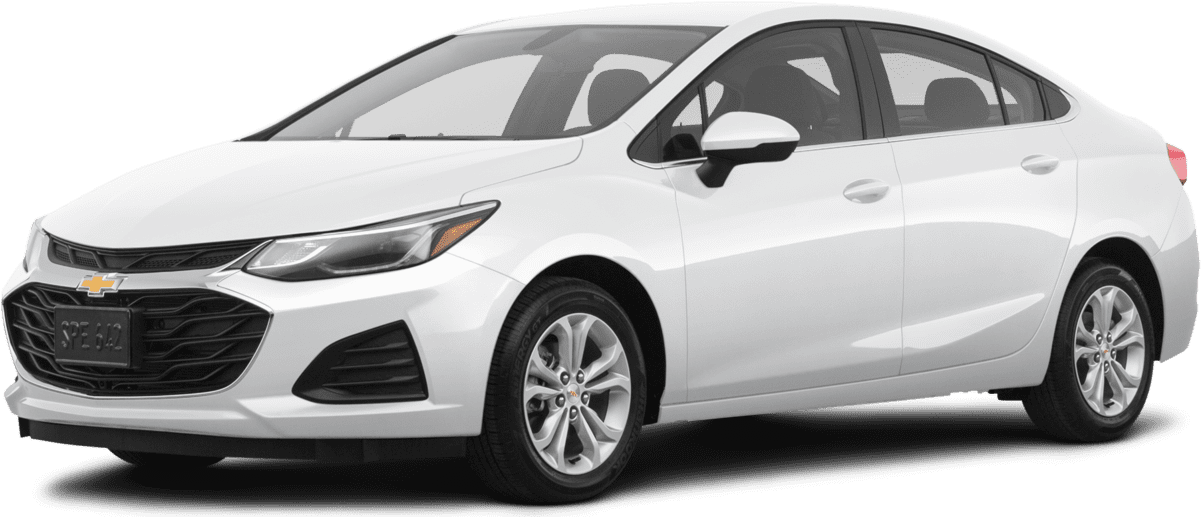 White Chevrolet Cruze Side View PNG