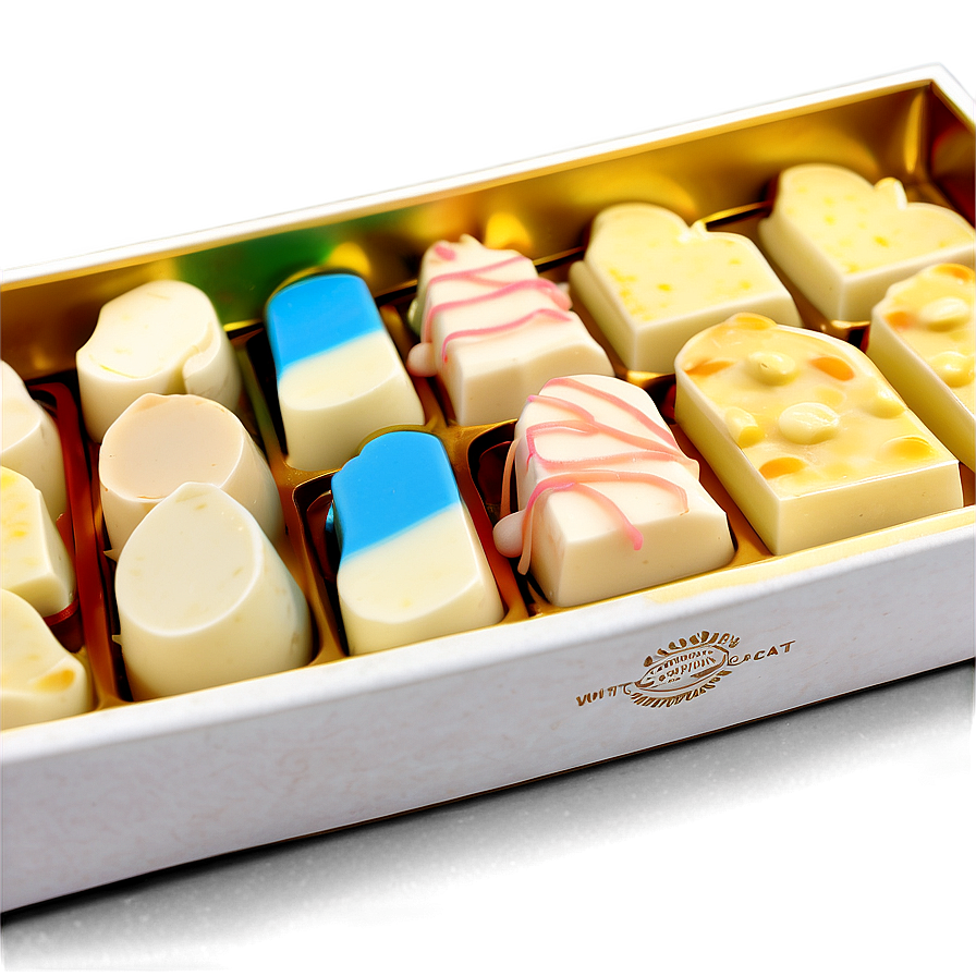 White Chocolate Assortment Box Png 06212024 PNG