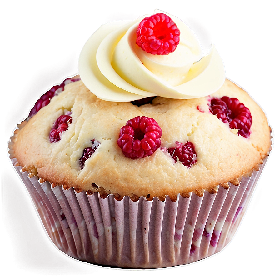 White Chocolate Raspberry Muffin Png Lln PNG
