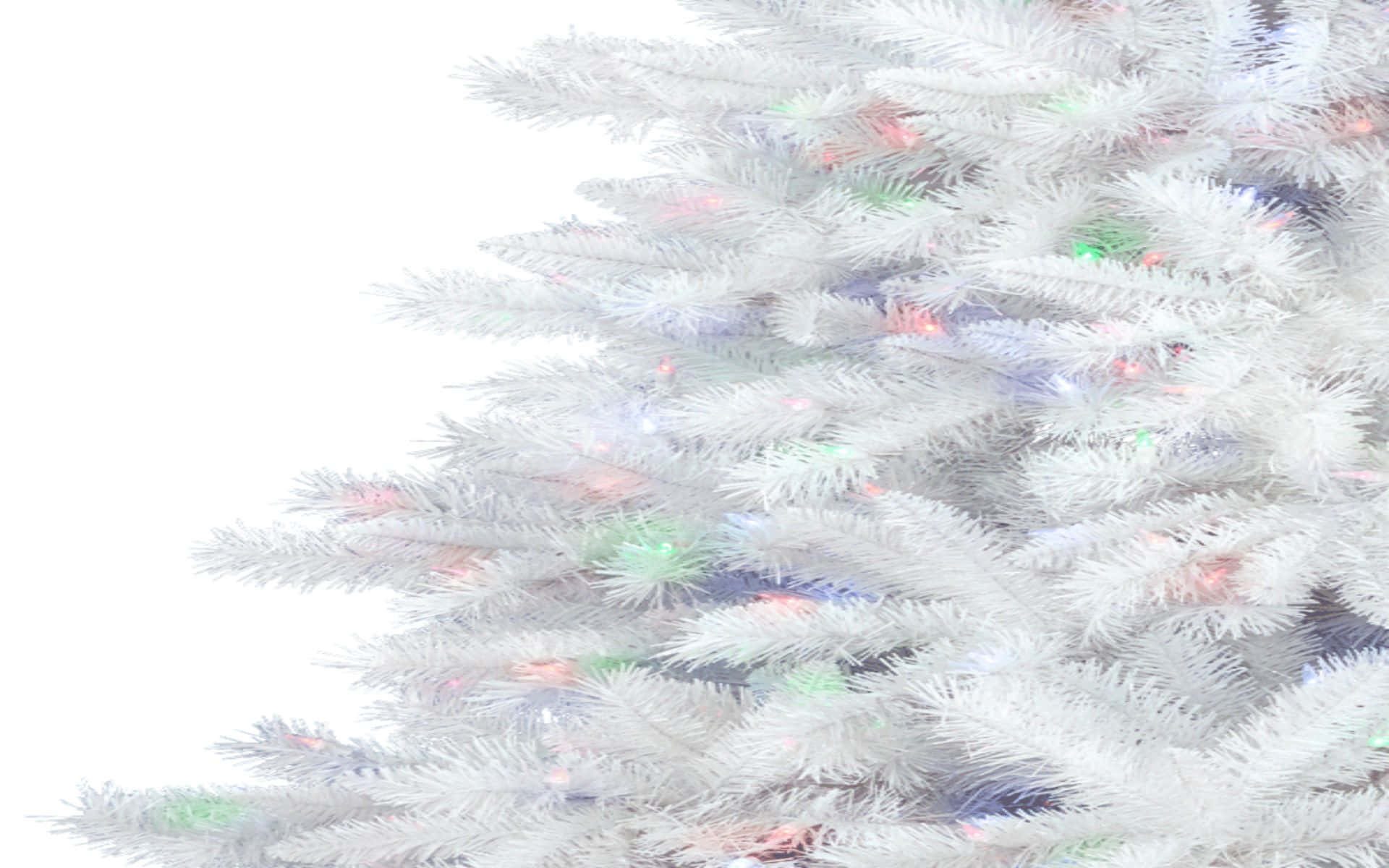 White Christmas Tree Rainbow Tint Wallpaper