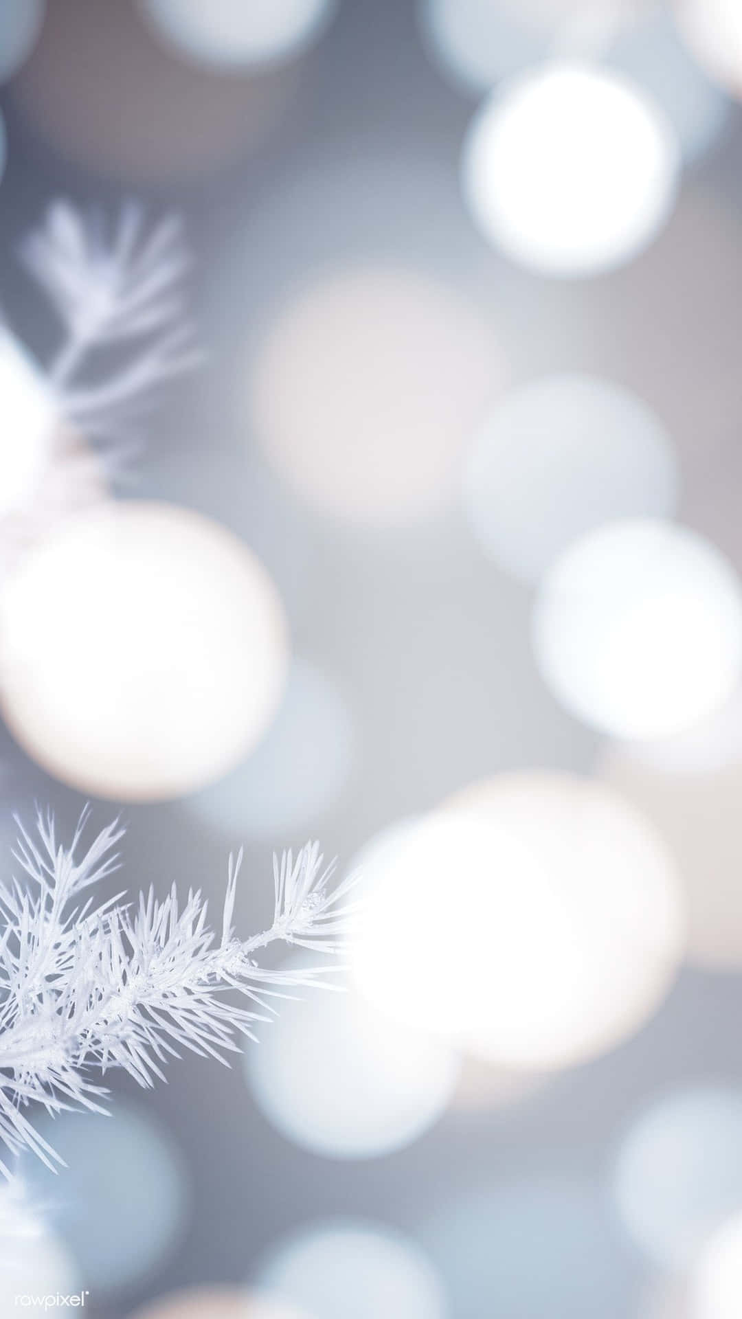 White Christmas Bokeh Background Wallpaper