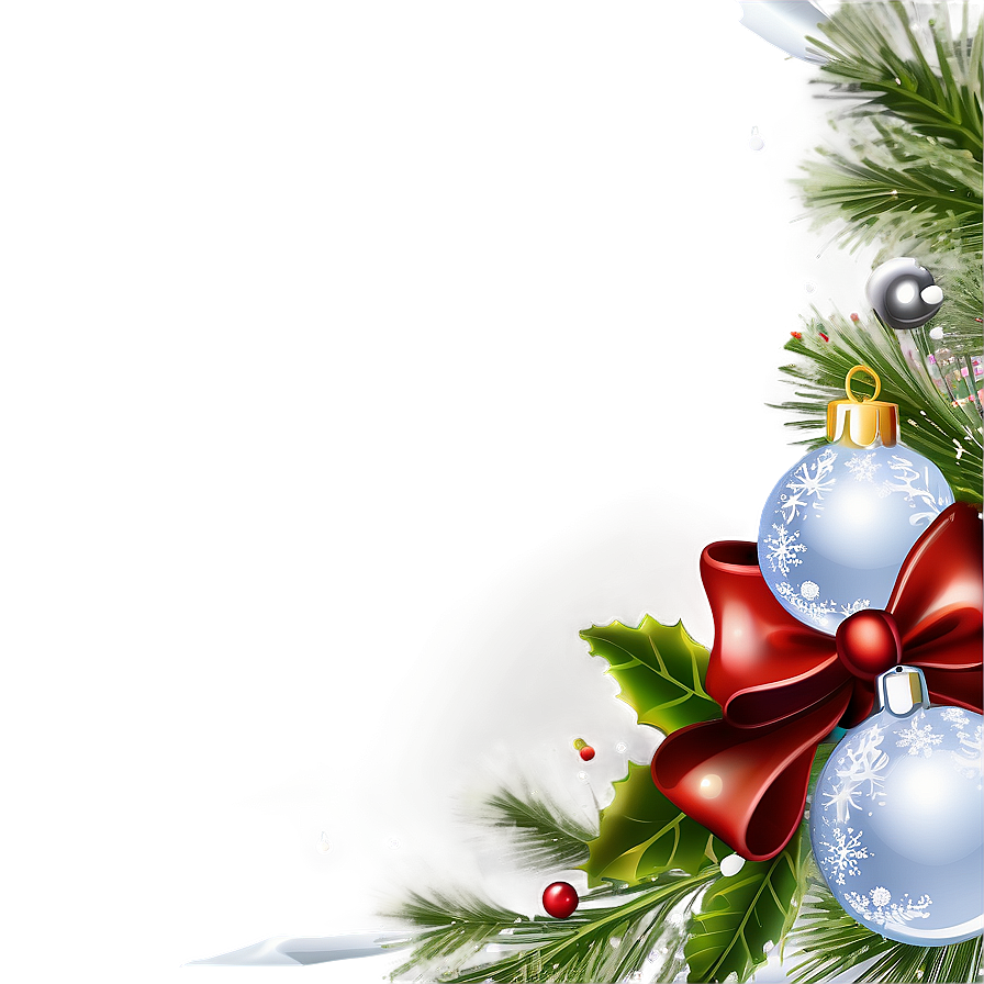 White Christmas Borders Png 06252024 PNG