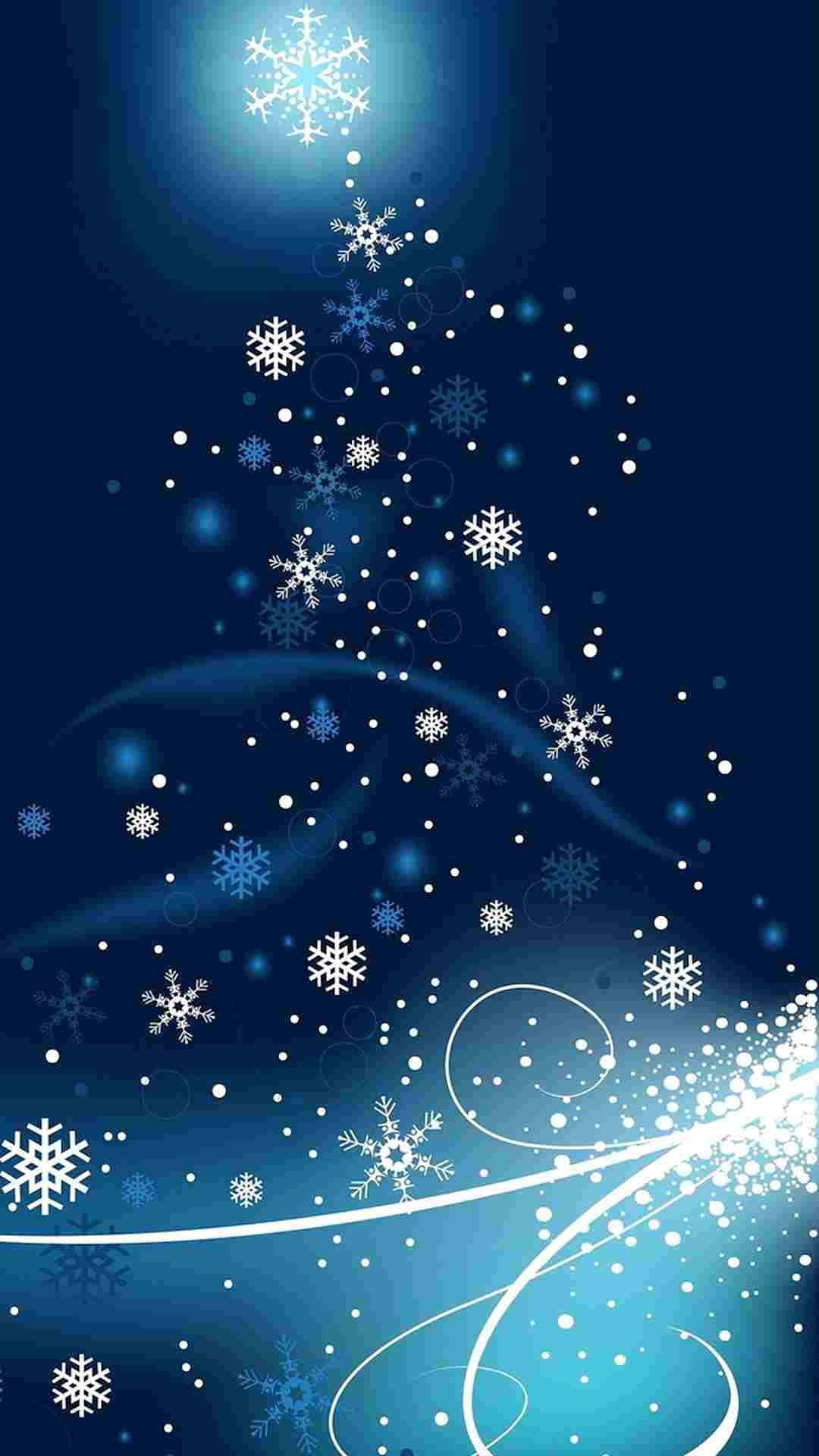 Kommein Feierstimmung Mit Einem Weißen Weihnachten Auf Dem Iphone. Wallpaper