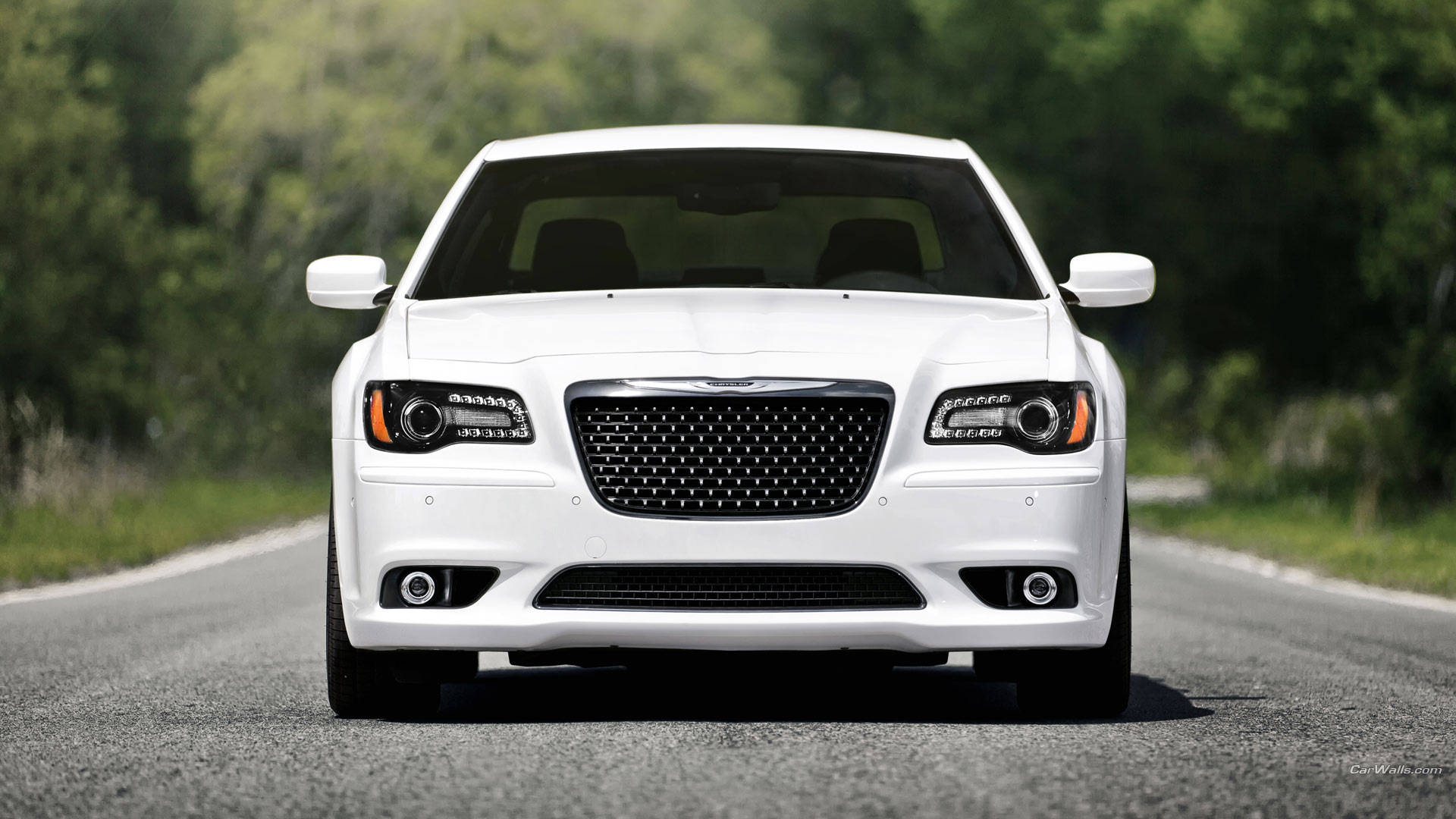 White Chrysler Vehicle